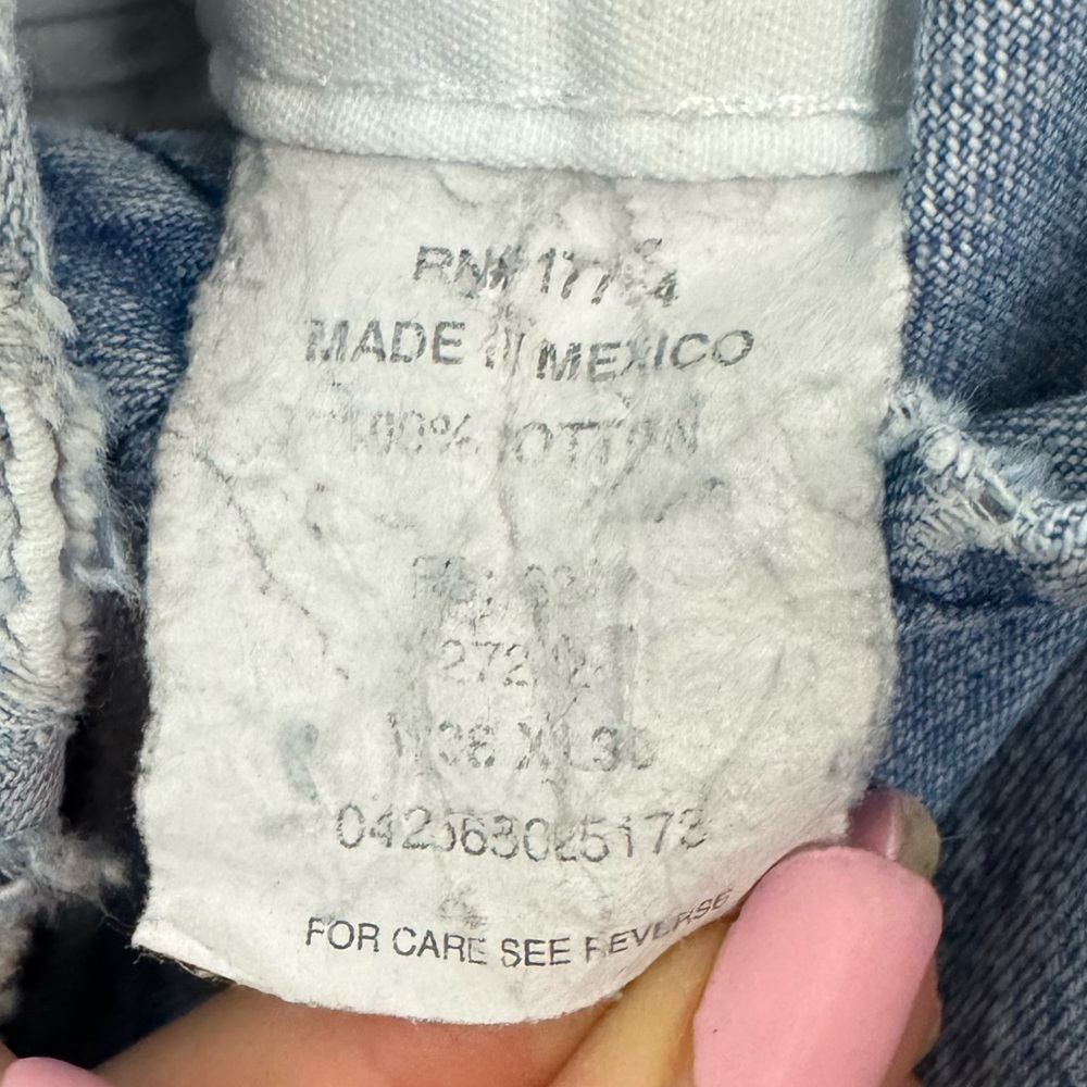 Key Casual Light Blue Denim Overalls Size: W38 L30 - Picture 3 of 4